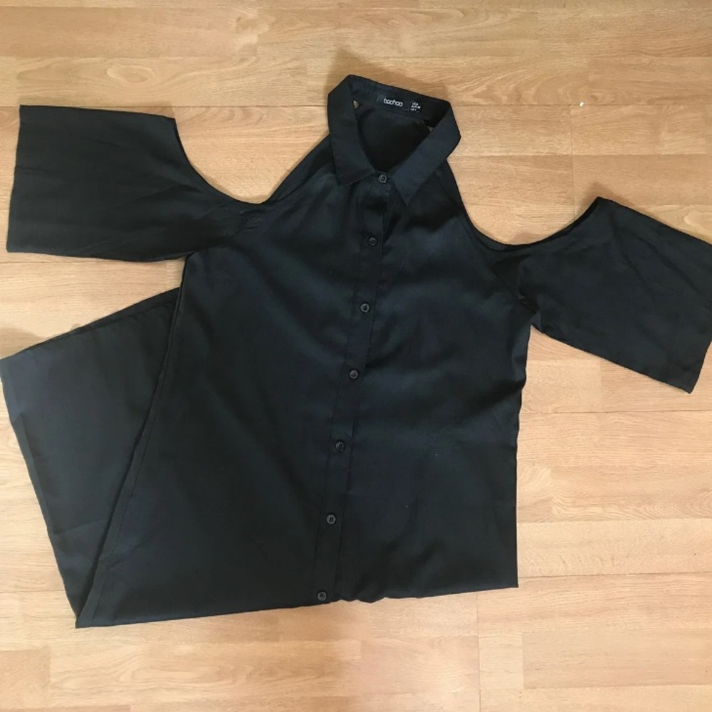 Black Open Shoulder Dress